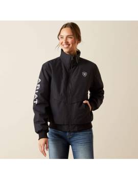 chaqueta bomber equitacion ariat tipo slam negra ariat stable 2.0