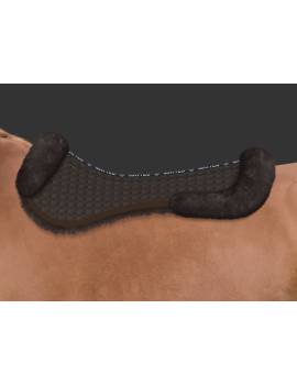 Salvacruces con borreguillo natural caballo equitación mattes marron