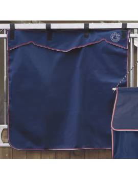 cortina corta para box caballo azul marino canter