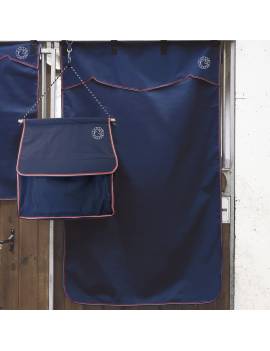 cortina para box caballo grande azul marino canter