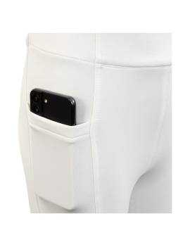 pantalón equitación niño tipo leggin bolsillo móvil br blanco