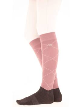 versión 1 pack calcetines equitación largos rosa penelope