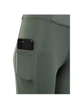 pantalón equitación niño tipo leggin bolsillo móvil br verde