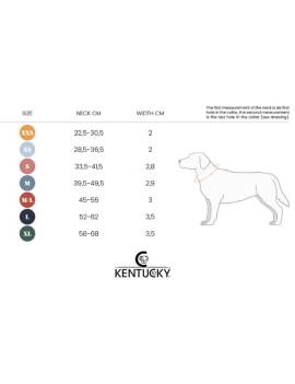 medidas collar de perro vegana kentucky horsewear