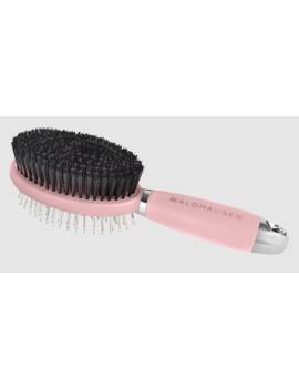 cepillo crin y cola mango de gel doble cara rosa waldhausen