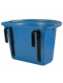 cubo comedero portátil colgable waldhausen azul
