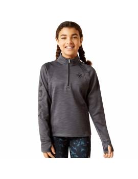 sudadera equitacion niño ariat tel team gris