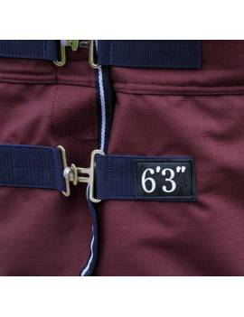 frontal manta impermeable resistente caballo 150gr granate equitheme tyrex 1200dd