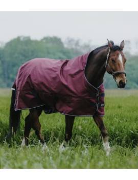 manta impermeable resistente caballo 150gr granate equitheme tyrex 1200dd