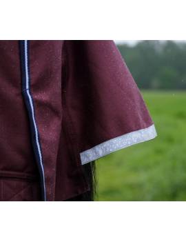 grupa manta impermeable resistente caballo 150gr granate equitheme tyrex 1200dd