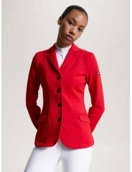 americana de concurso roja mujer equitacion tommy hilfiger hickstead