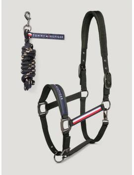 Juego Cabezada de cuadra y Ramal gris de tommy hilfiger yale