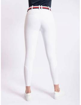 pantalones de competición blancos mujer equitación tommy hilfiger geneva visto desde detrás