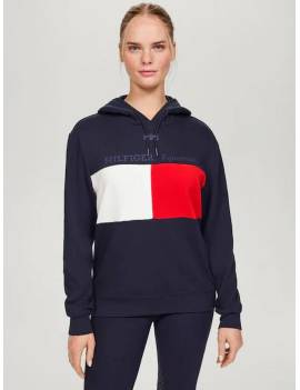 sudadera equitación con capucha mujer tommy hilfiger con logo central berkshire
