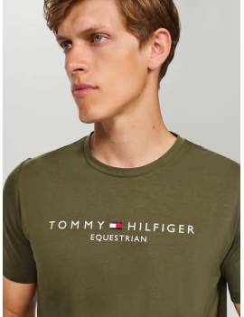 camiseta equitación hombre tommy hilfiger verde williamsburg