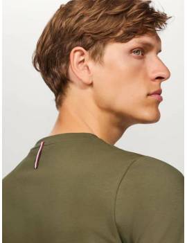 espalda camiseta equitación hombre tommy hilfiger verde williamsburg