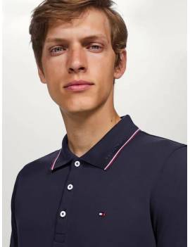 parte de arriba polo equitación hombre manga corta azul marino tommy hilfiger harrison