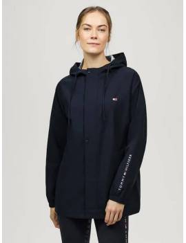 chaqueta impermeable equitación mujer azul marino tommy hilfiger bolton