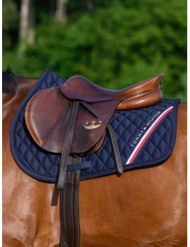 mantilla salto azul marino caballo logo tommy hilfiger azul marino