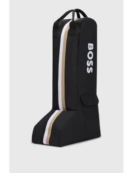 bolsa para botas equitación boss equestrian negro con rayas