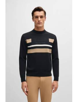 jersery equitación hombre negro boss equestrian brad