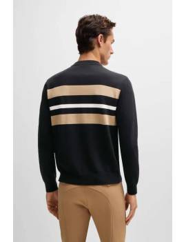 espalda jersery equitación hombre negro boss equestrian brad