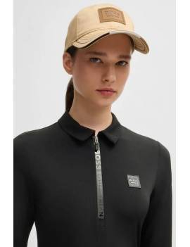 cuello camiseta técnica equitación mujer manga larga negra boss equestrian chess