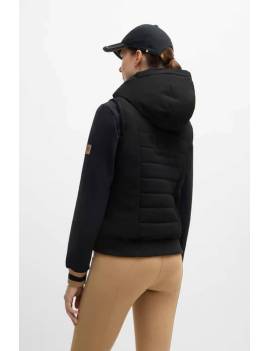 espalda  chaleco equitación mujer negro boss equestrian fally