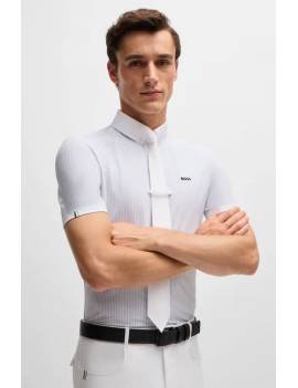 camisa concurso manga corta equitación hombre boss equestrian marty