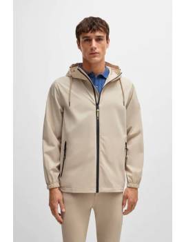 chaqueta impermeable equitación hombre beige boss equestrian rex