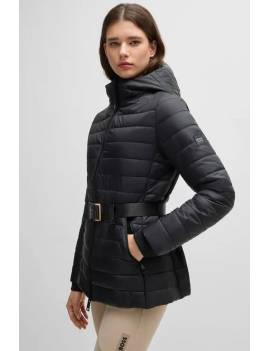 chaqueta plumón equitación mujer negra boss equestrian wanda