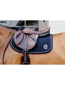 Mantilla caballo uso general azul marino logo blanco Kentucky horsewear logo 3d