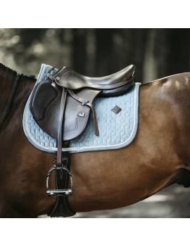 mantilla terciopelo kentucky horsewear color edition velvet azul celeste