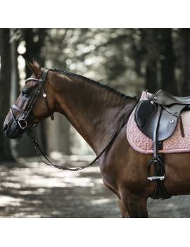 caballo con mantilla terciopelo kentucky horsewear color edition velvet rosa