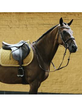 mantilla terciopelo kentucky horsewear color edition velvet amarillo mostaza