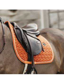 mantilla terciopelo kentucky horsewear color edition velvet naranja