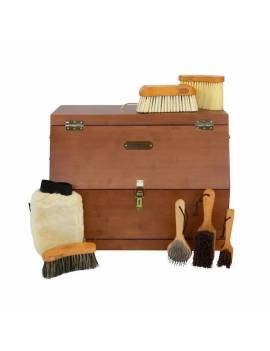 Set KENTUCKY Caja de limpieza SHOW GROOMING BOX + CEPILLOS GROOMING DELUXE