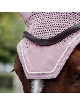 orejeras caballo terciopelo kentucky rosa