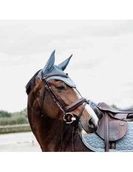 orejeras caballo terciopelo kentucky azul celeste