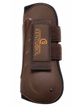 protectores delantero caballo marrón kentucky velcro