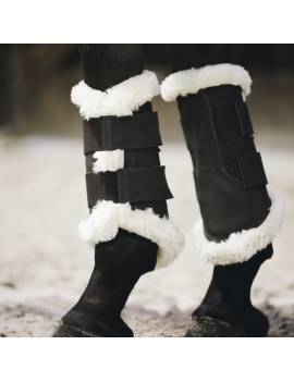Protectores KENTUCKY TURN OUT con borreguillo delanteros negro