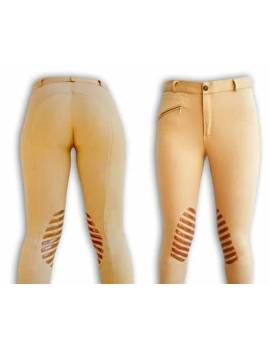 pantalones equitación niño con silicona hh lyon beige
