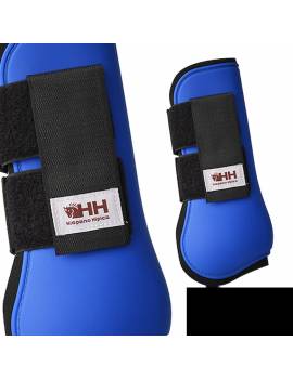 Protectores de trabajo para el caballo de HH azules