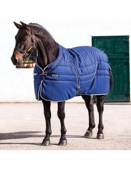 Manta de cuadra HORSEWARE RAMBO COZY 400gr azul