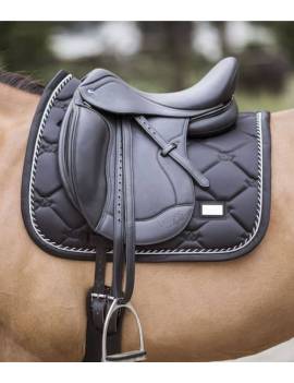 montura doma equitación con puentes intercambiables ikonic light doble negro