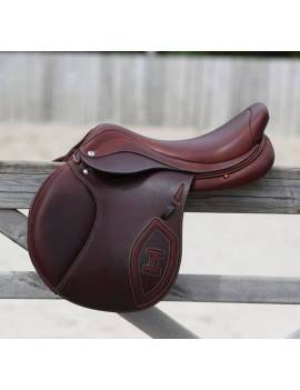 montura salto equitación con puentes intercambiables ikonic elite authentic marrón