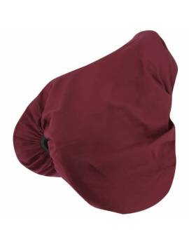 Funda para Silla equitheme de algodón  granate