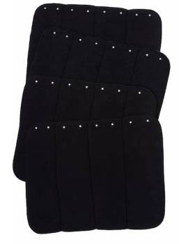 Bajovendas CAVALLIERA Set 4 CRYSTAL negro