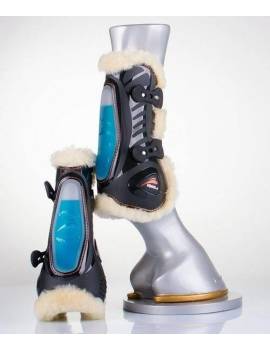 Protectores Equick Eshock con Borreguillo delantero y trasero negros