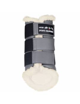 protectores de trabajo hkm con borreguillo gris